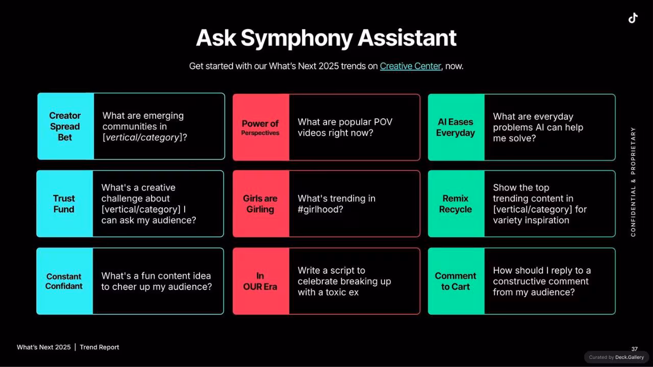 TikTok What's Next Trend Report 2025, slide 37