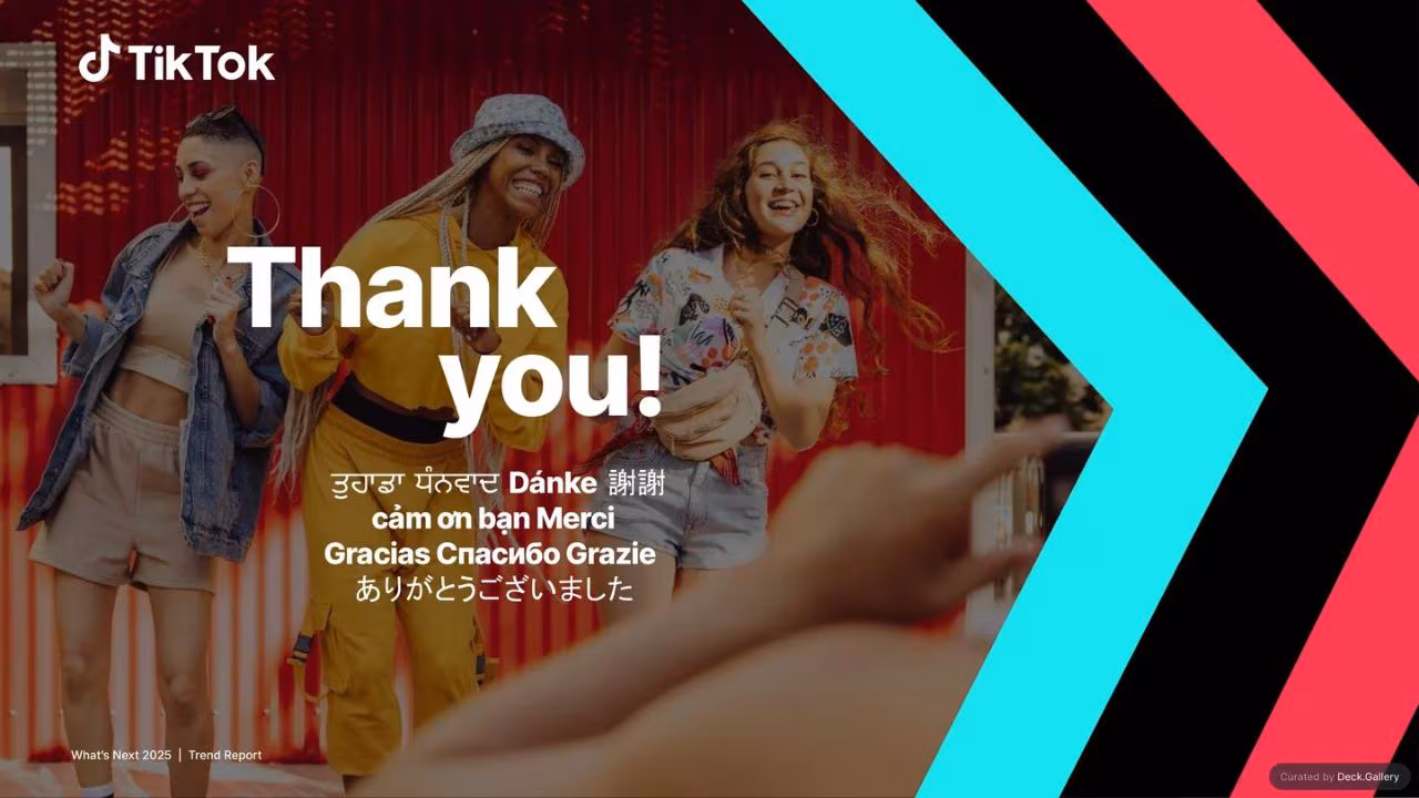 TikTok What's Next Trend Report 2025, slide 38