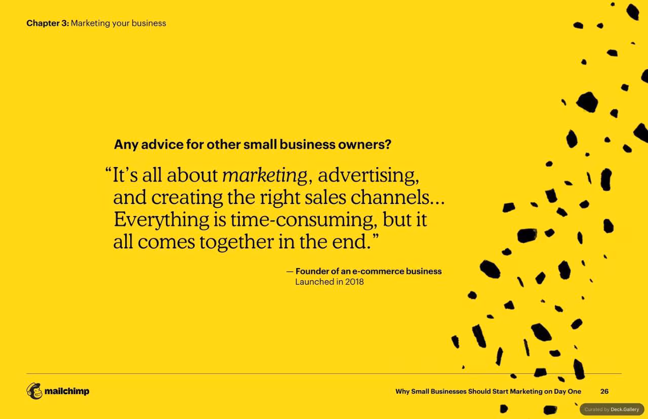 Mailchimp Small Business Marketing Report, slide 26