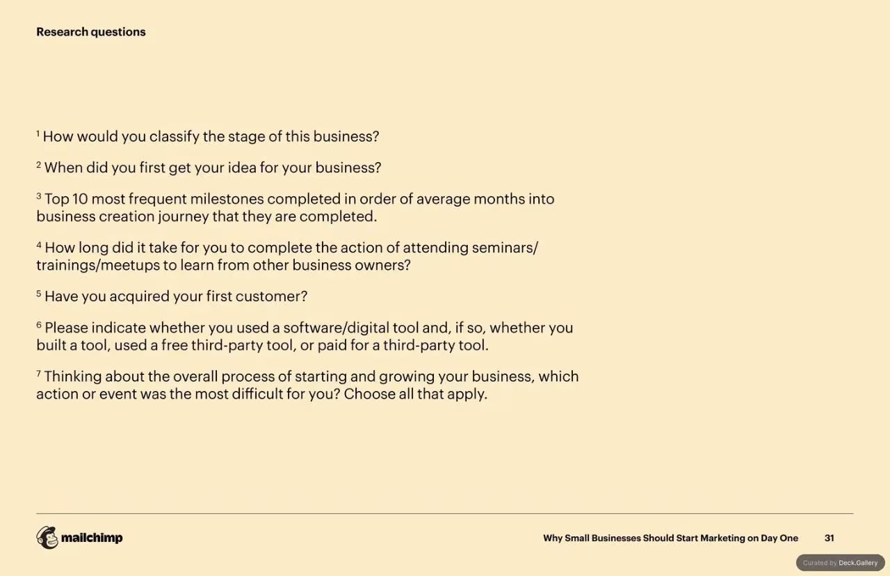 Mailchimp Small Business Marketing Report, slide 31