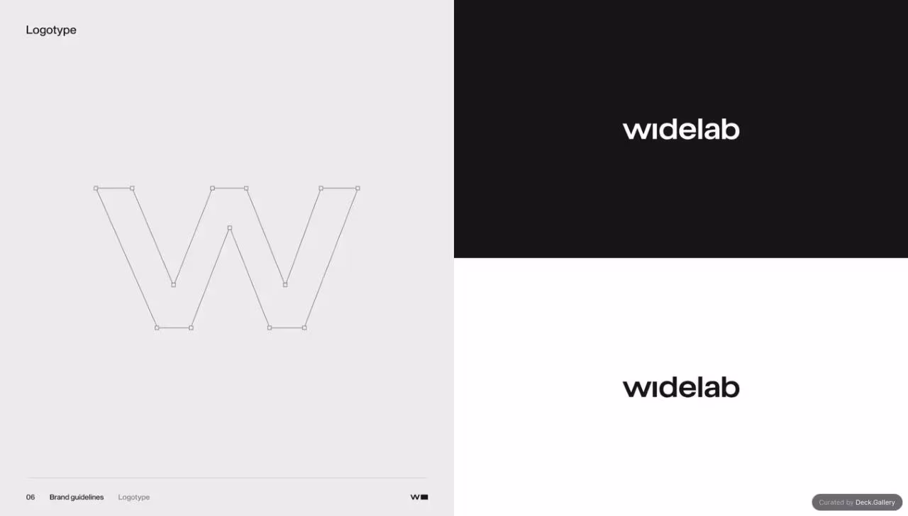 Widelabs Brand Guidelines 2017, slide 6