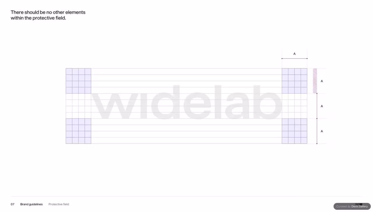 Widelabs Brand Guidelines 2017, slide 8