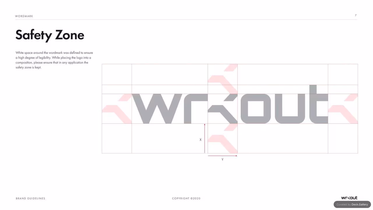 WRKOUT Brand Guidelines 2020, slide 7