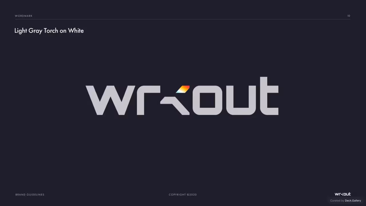 WRKOUT Brand Guidelines 2020, slide 10