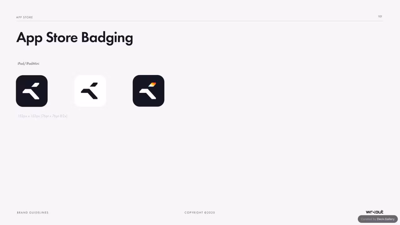 WRKOUT Brand Guidelines 2020, slide 101