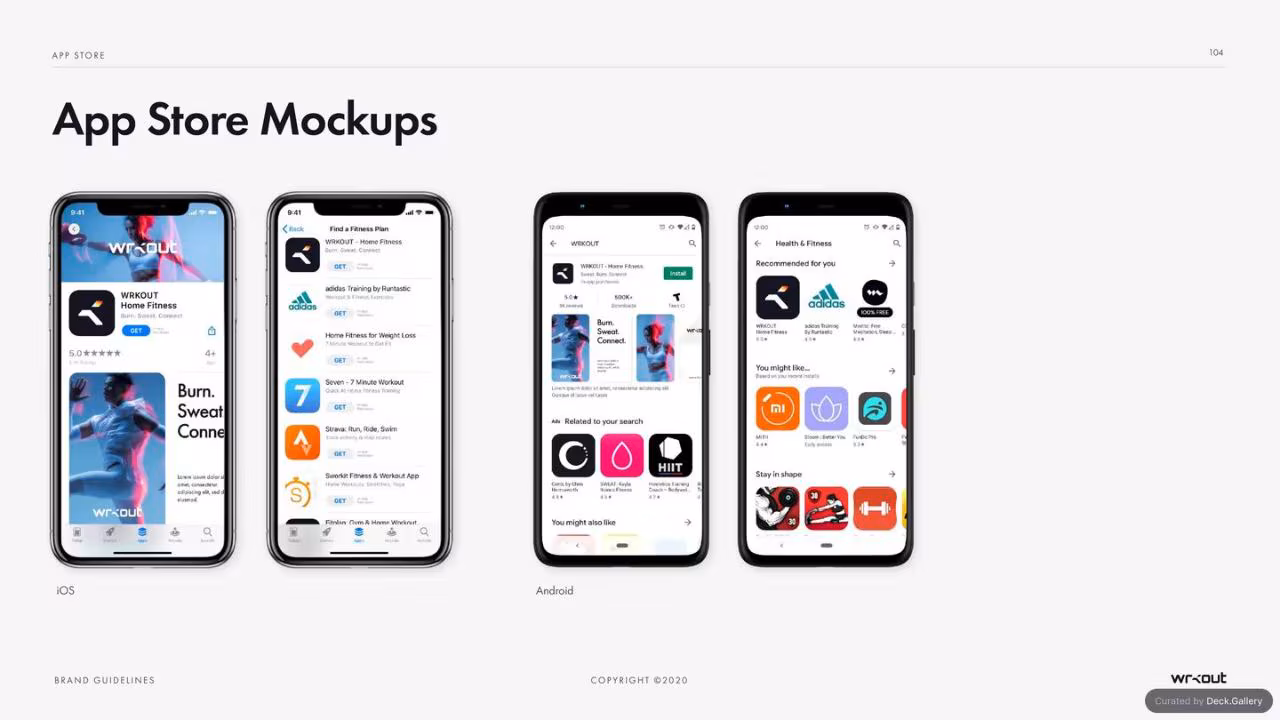 WRKOUT Brand Guidelines 2020, slide 104