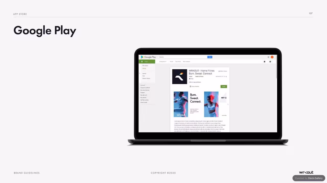 WRKOUT Brand Guidelines 2020, slide 107