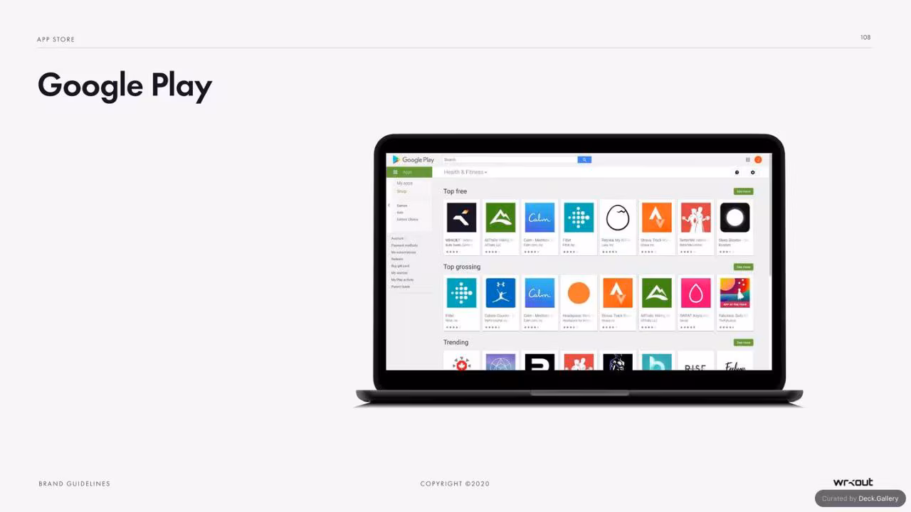 WRKOUT Brand Guidelines 2020, slide 108