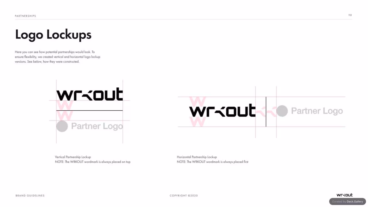 WRKOUT Brand Guidelines 2020, slide 113