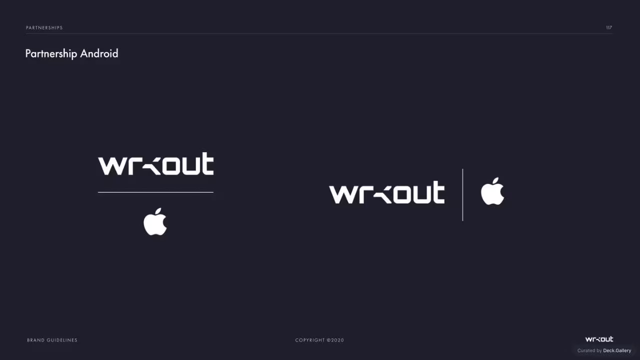 WRKOUT Brand Guidelines 2020, slide 117