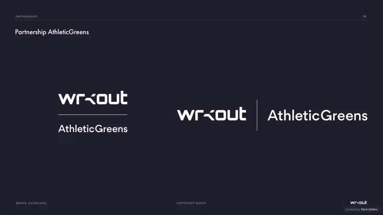 WRKOUT Brand Guidelines 2020, slide 119