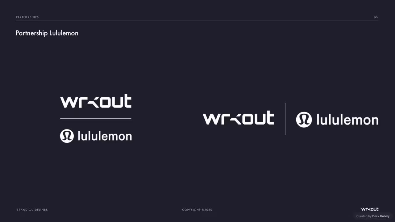 WRKOUT Brand Guidelines 2020, slide 125