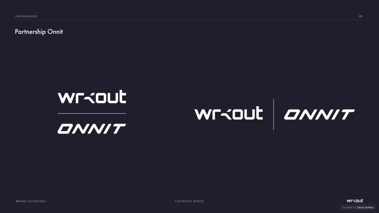 WRKOUT Brand Guidelines 2020, slide 129