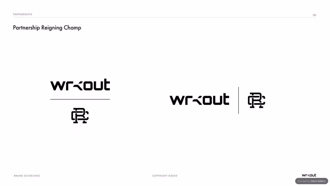 WRKOUT Brand Guidelines 2020, slide 132