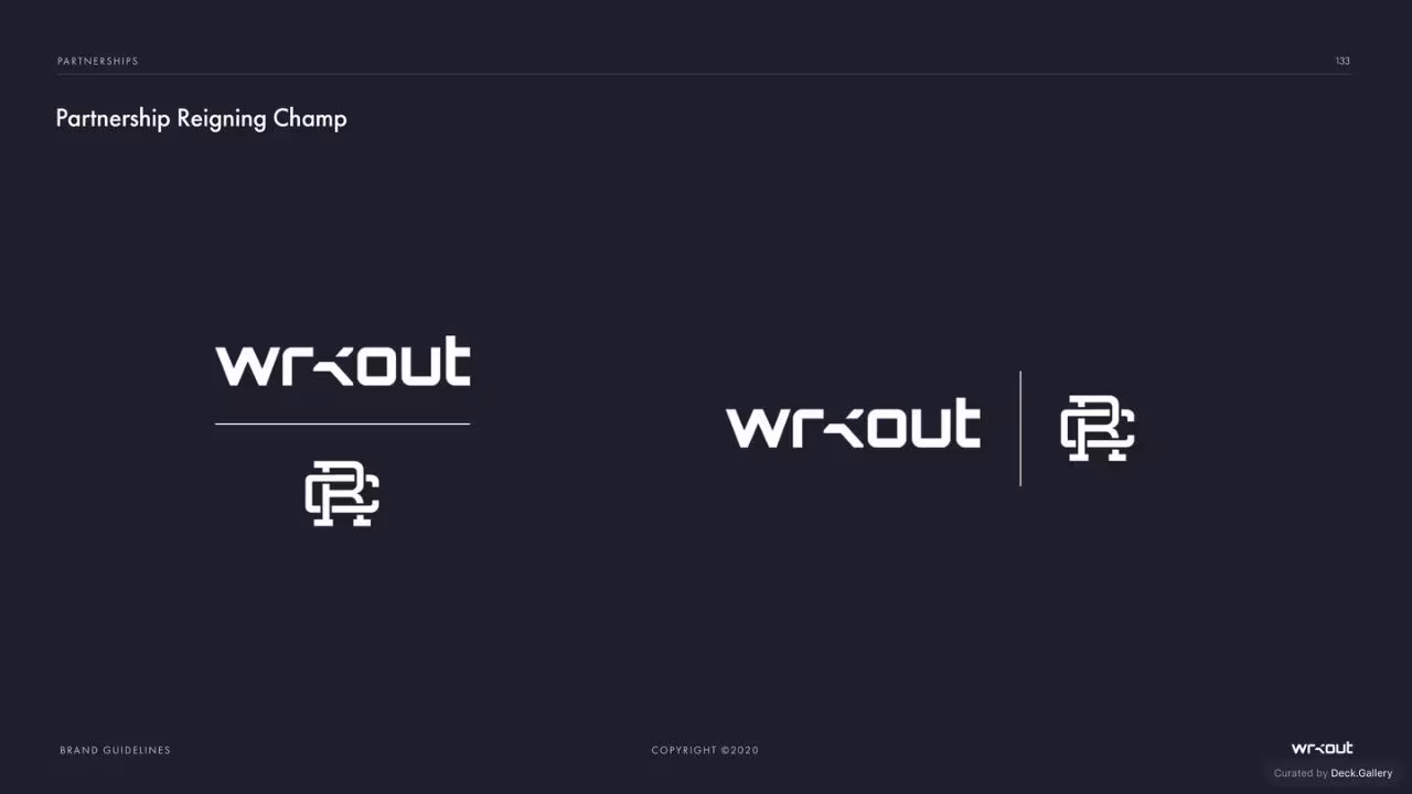 WRKOUT Brand Guidelines 2020, slide 133