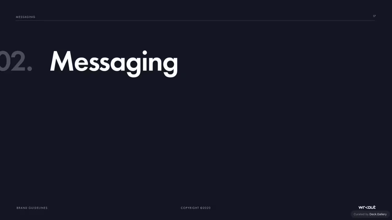 WRKOUT Brand Guidelines 2020, slide 17