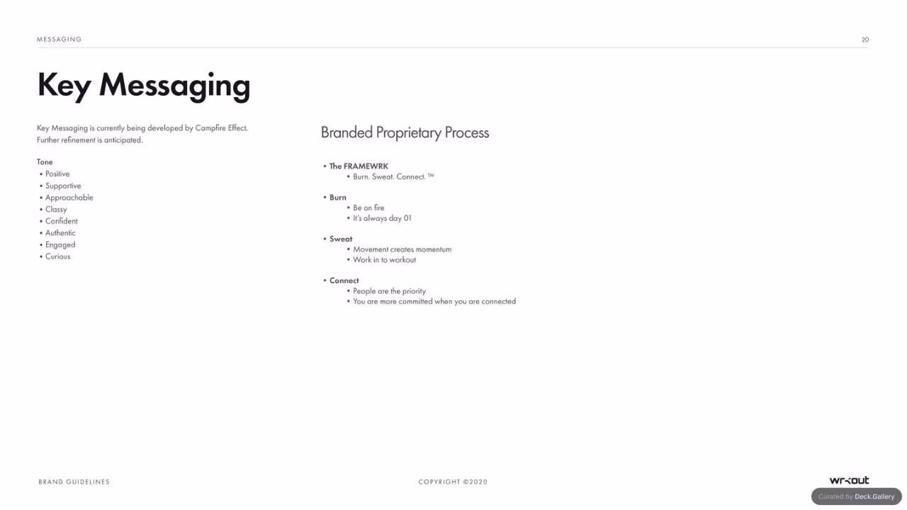 WRKOUT Brand Guidelines 2020, slide 20