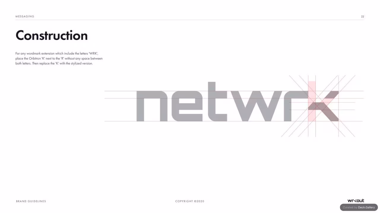 WRKOUT Brand Guidelines 2020, slide 22
