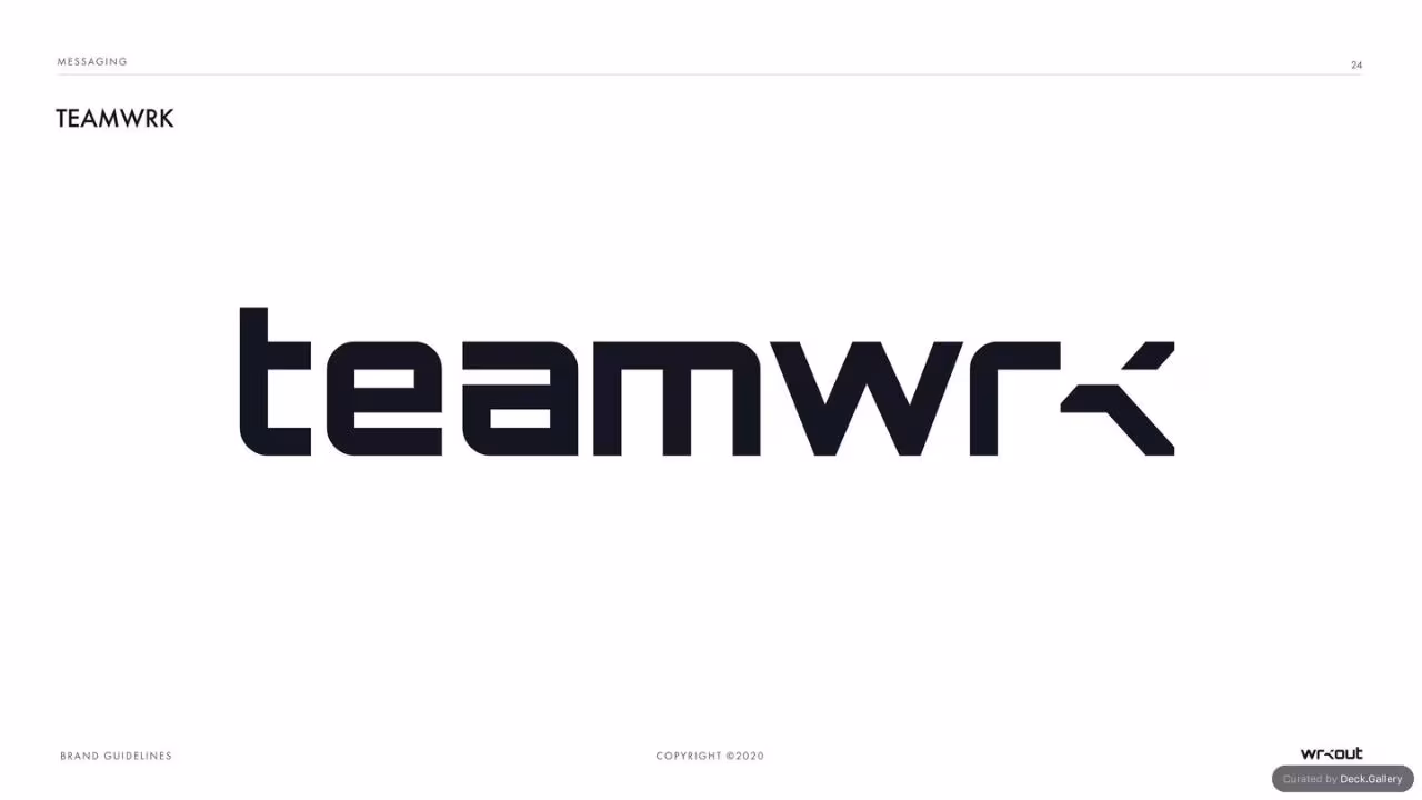WRKOUT Brand Guidelines 2020, slide 24