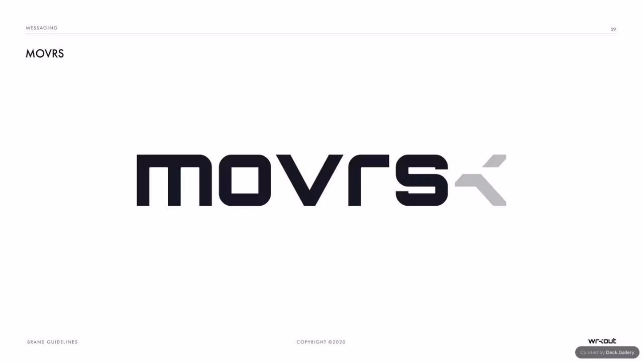WRKOUT Brand Guidelines 2020, slide 29