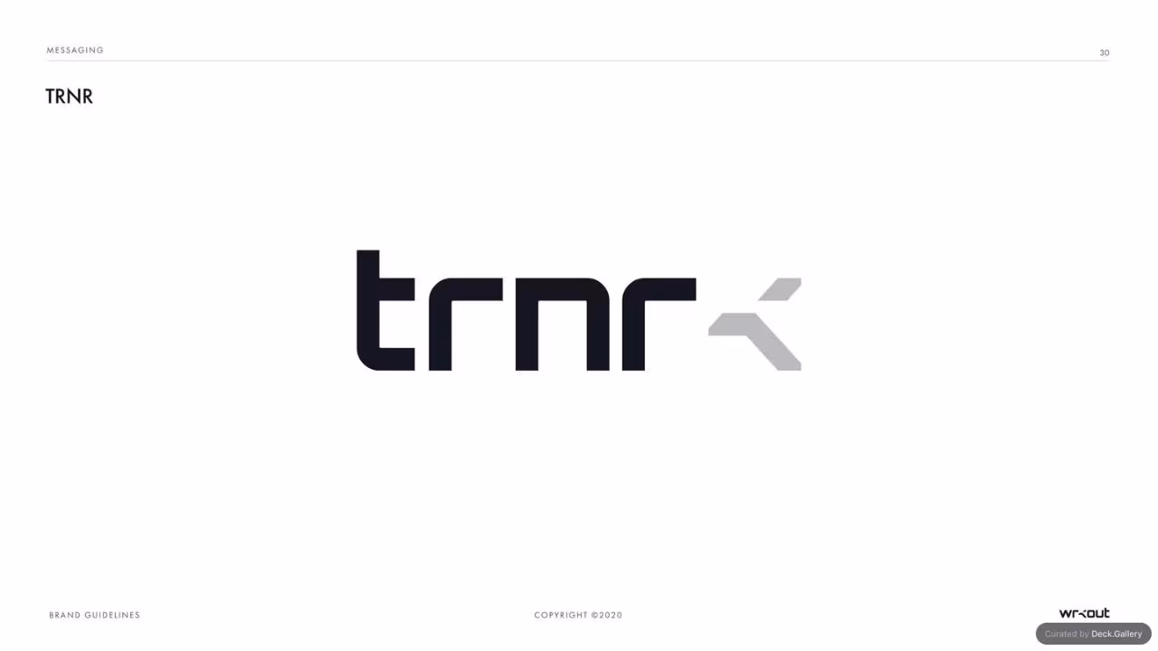 WRKOUT Brand Guidelines 2020, slide 30