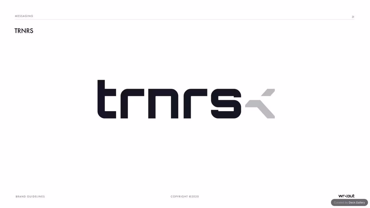 WRKOUT Brand Guidelines 2020, slide 31