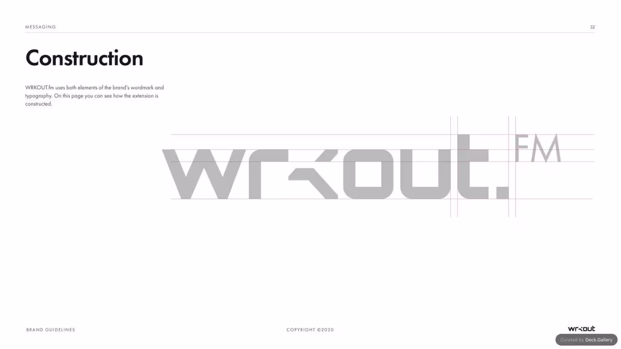 WRKOUT Brand Guidelines 2020, slide 32
