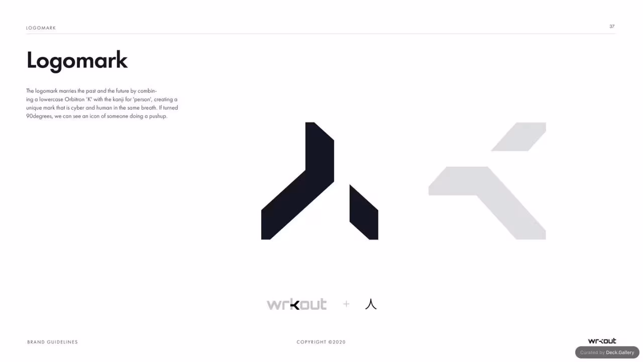 WRKOUT Brand Guidelines 2020, slide 37