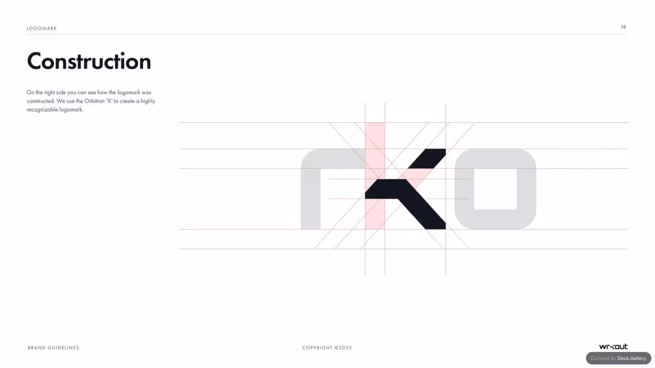 WRKOUT Brand Guidelines 2020, slide 38