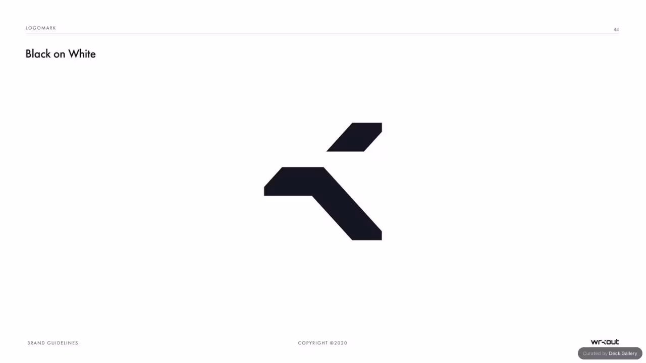 WRKOUT Brand Guidelines 2020, slide 44
