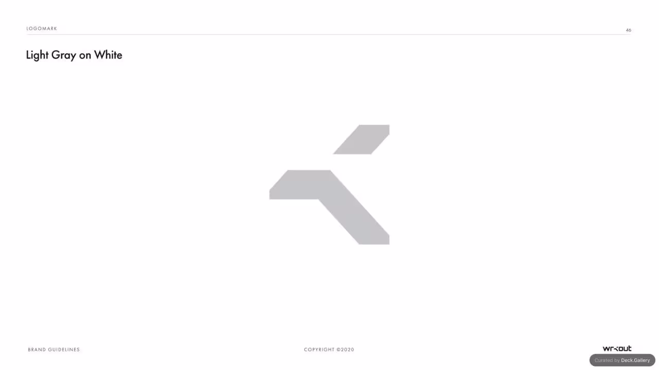 WRKOUT Brand Guidelines 2020, slide 46