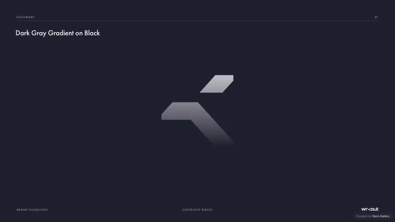 WRKOUT Brand Guidelines 2020, slide 47