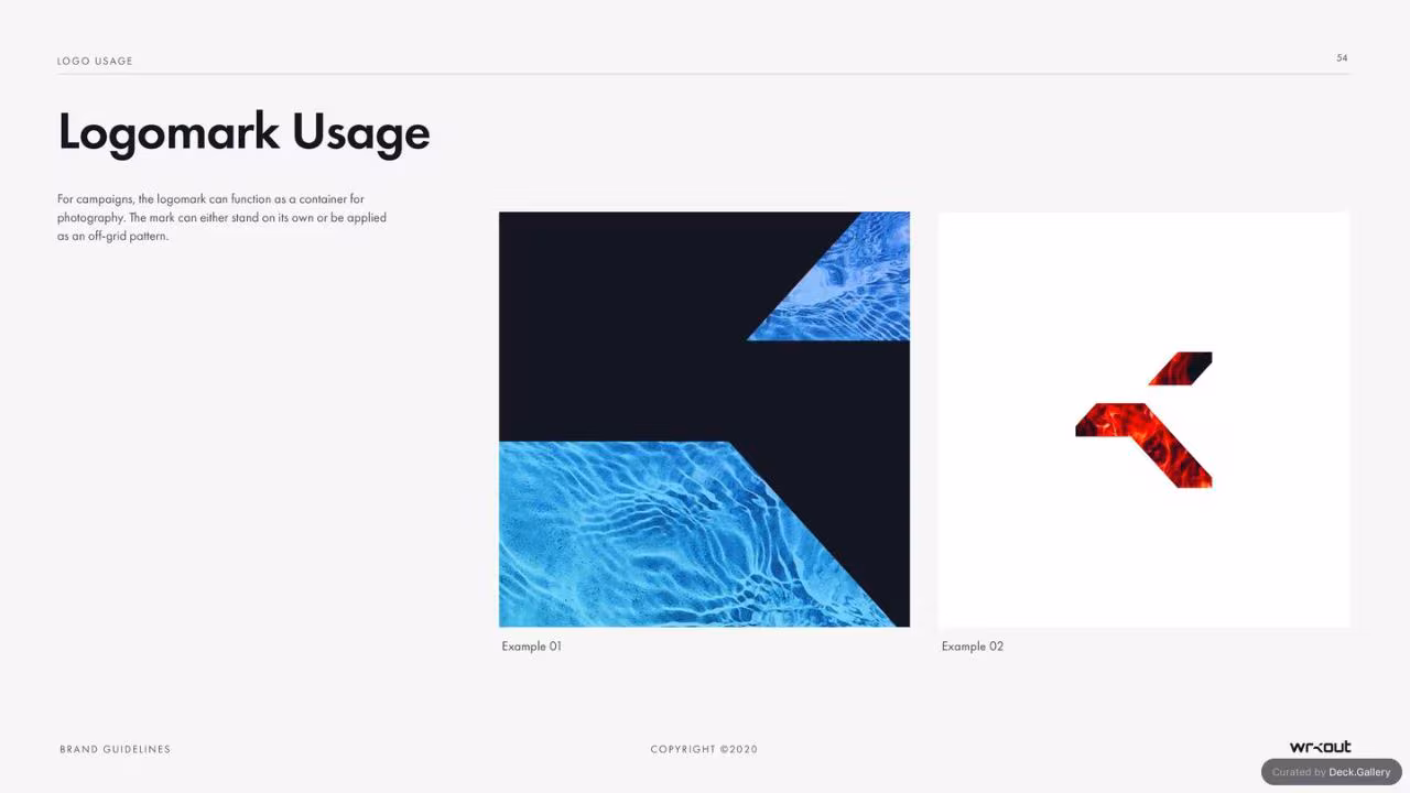 WRKOUT Brand Guidelines 2020, slide 54