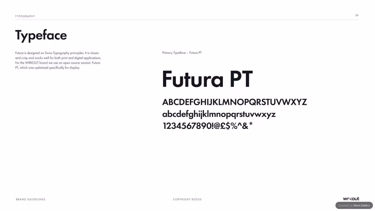 WRKOUT Brand Guidelines 2020, slide 59