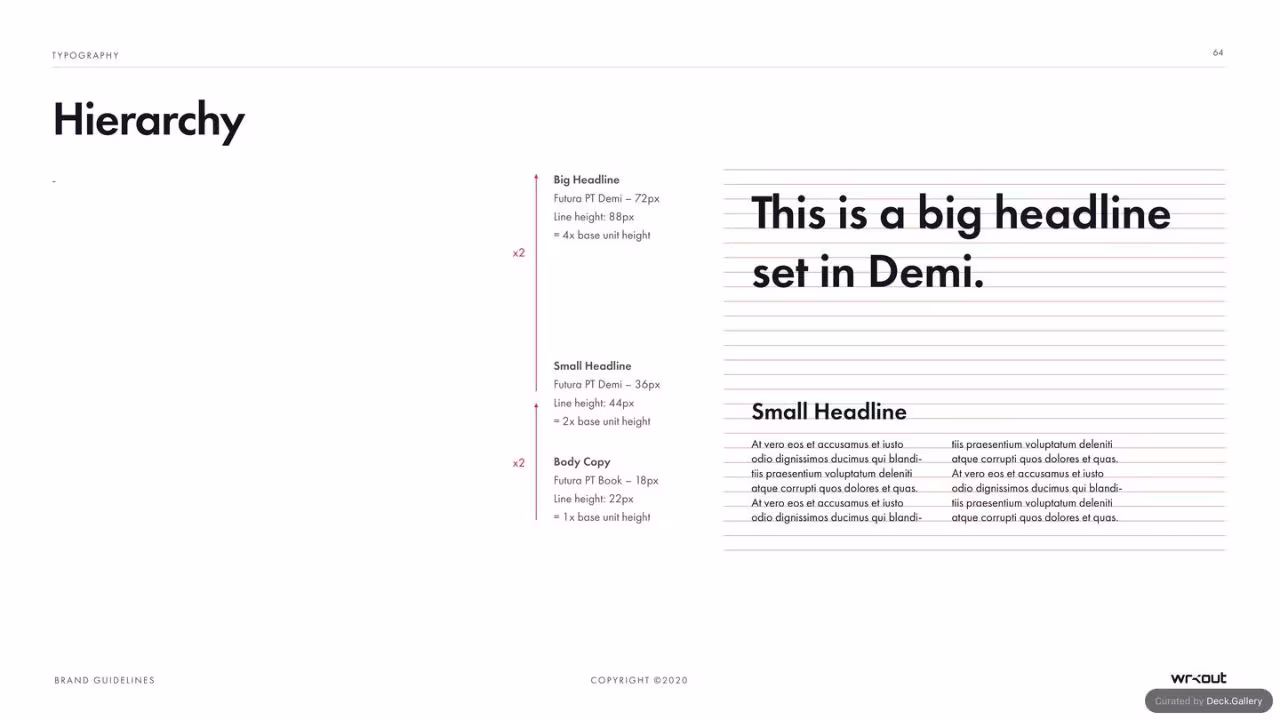 WRKOUT Brand Guidelines 2020, slide 64