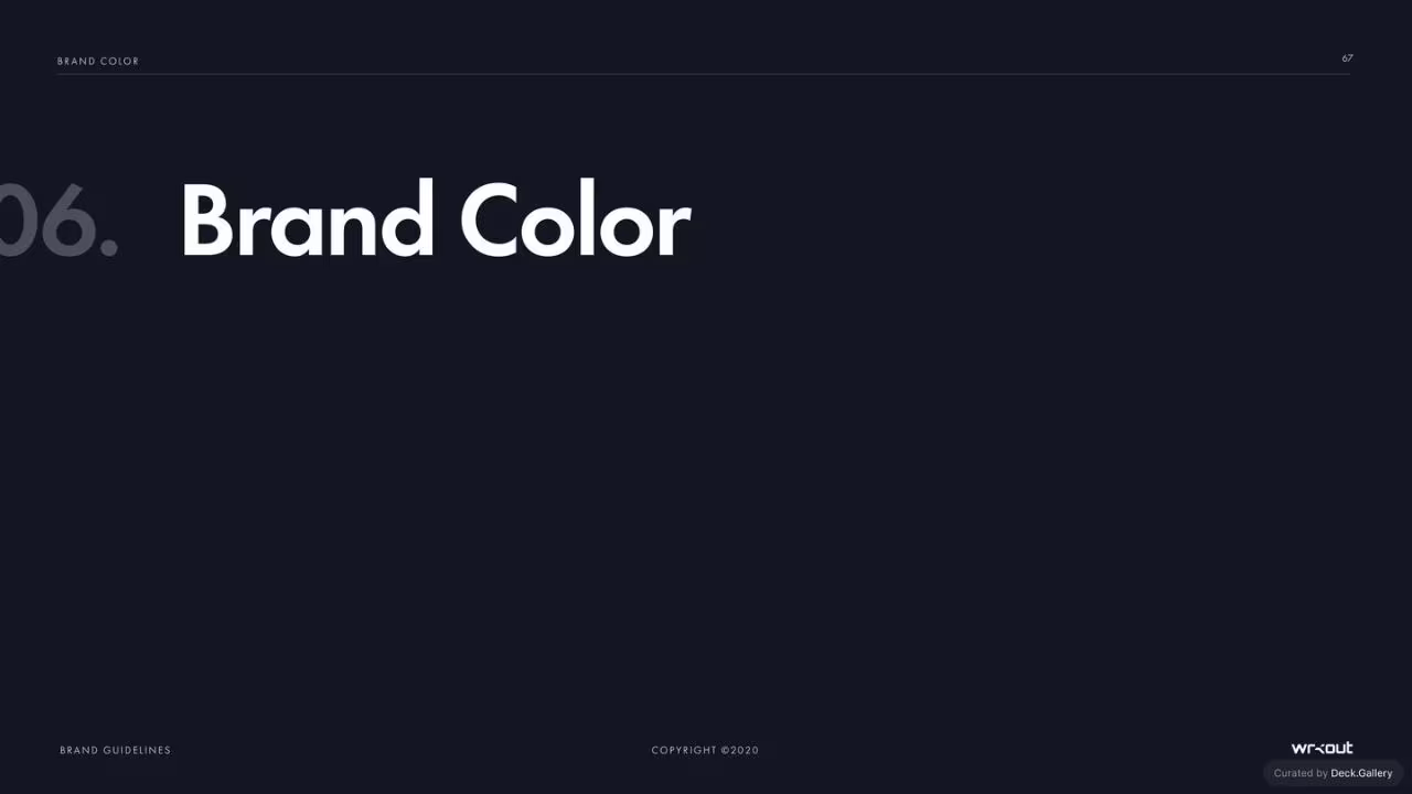 WRKOUT Brand Guidelines 2020, slide 67