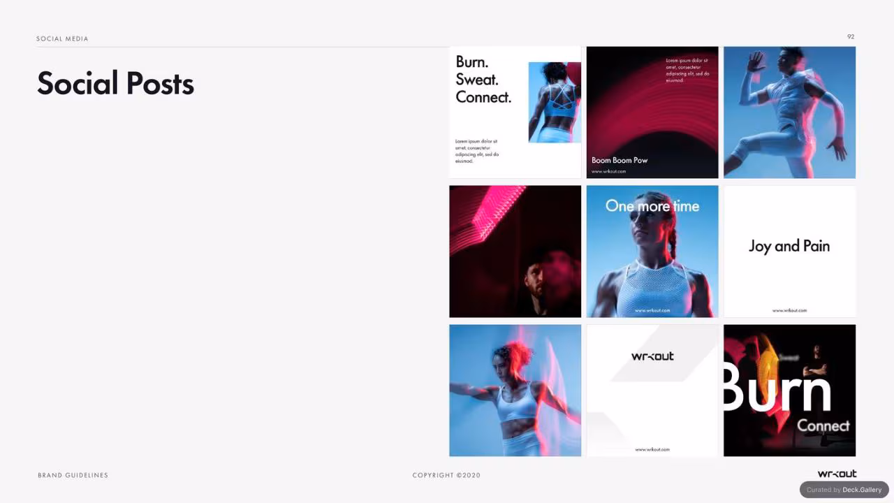 WRKOUT Brand Guidelines 2020, slide 92