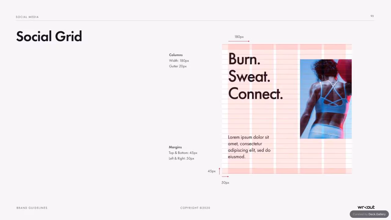 WRKOUT Brand Guidelines 2020, slide 93