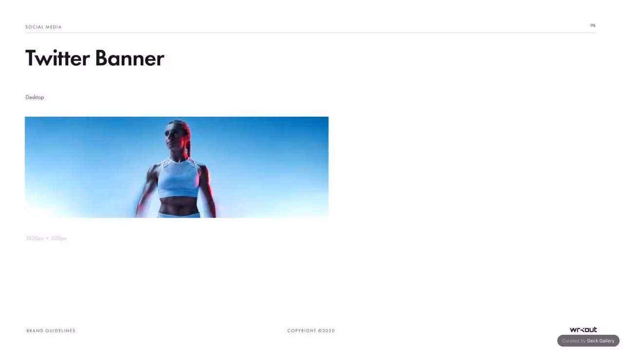 WRKOUT Brand Guidelines 2020, slide 98