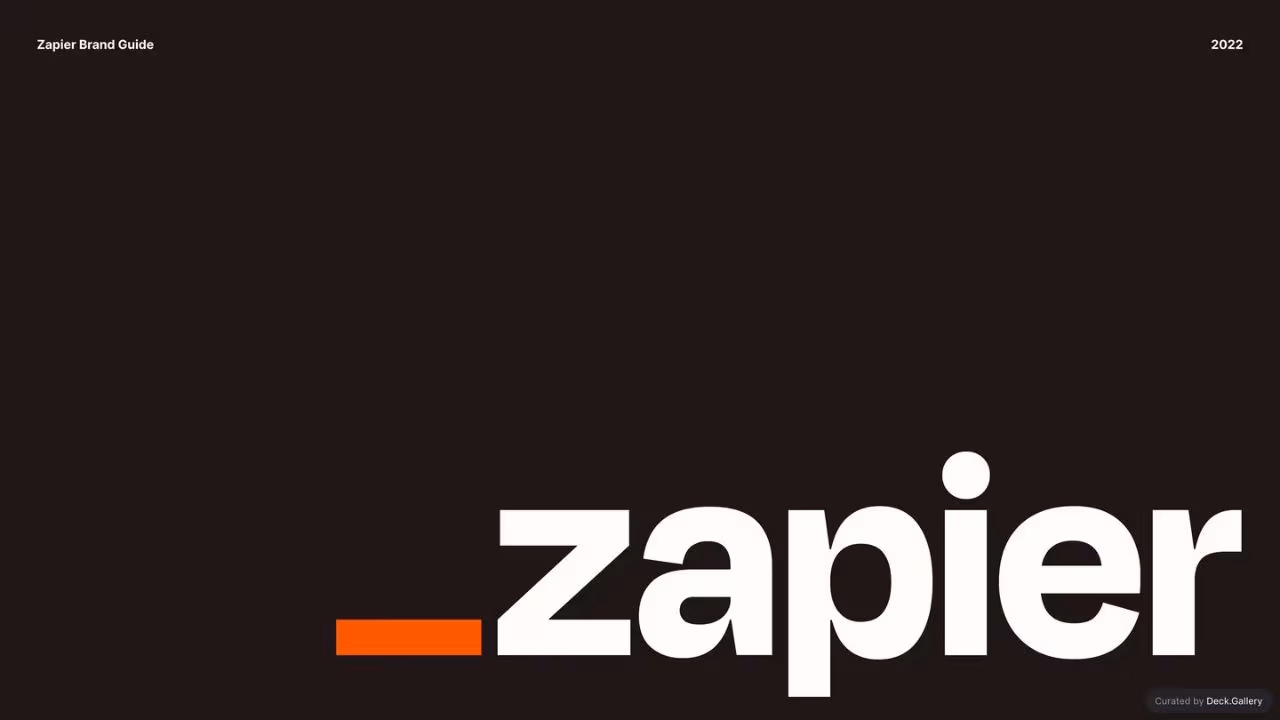 Zapier Brand Guide 2022