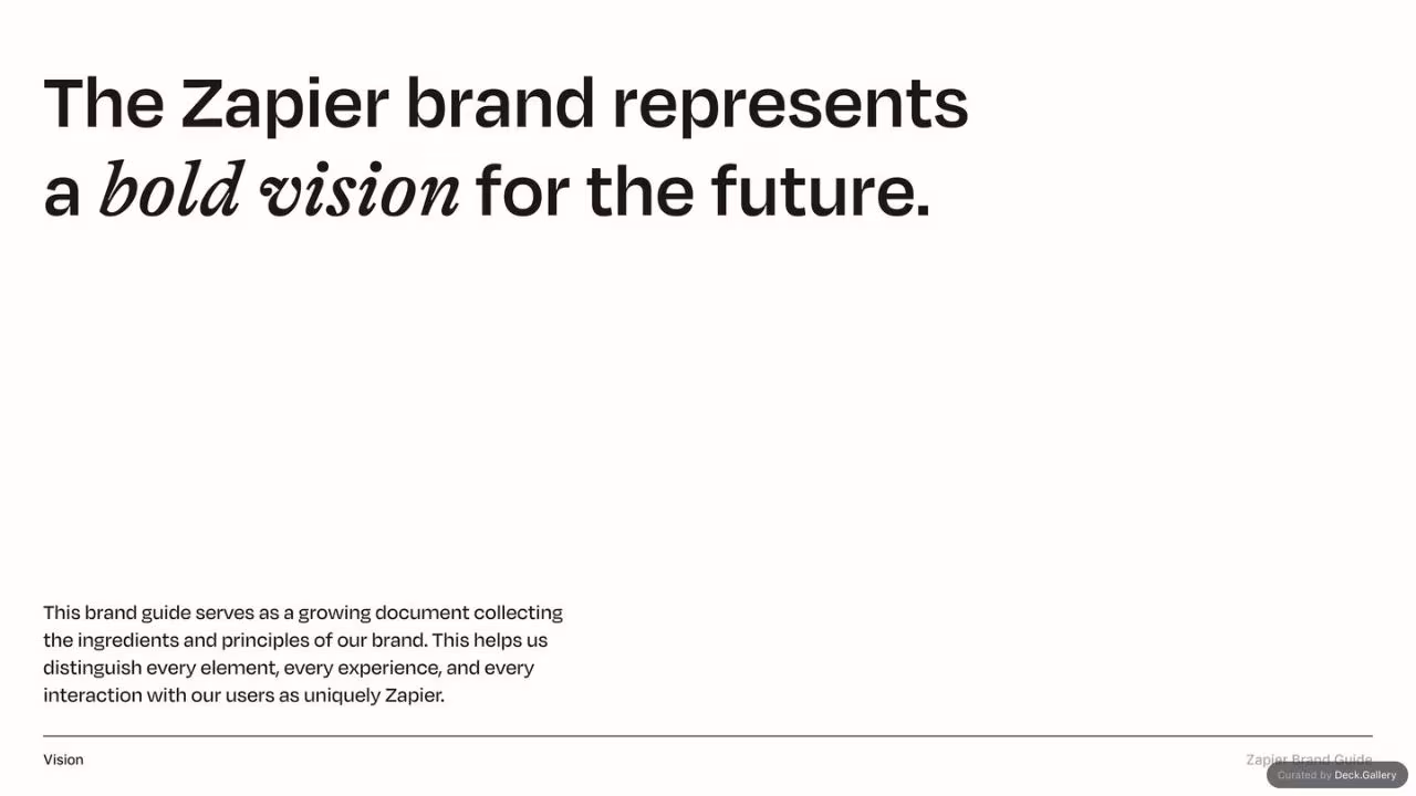 Zapier Brand Guide 2022, slide 4