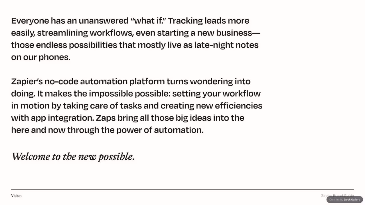 Zapier Brand Guide 2022, slide 5