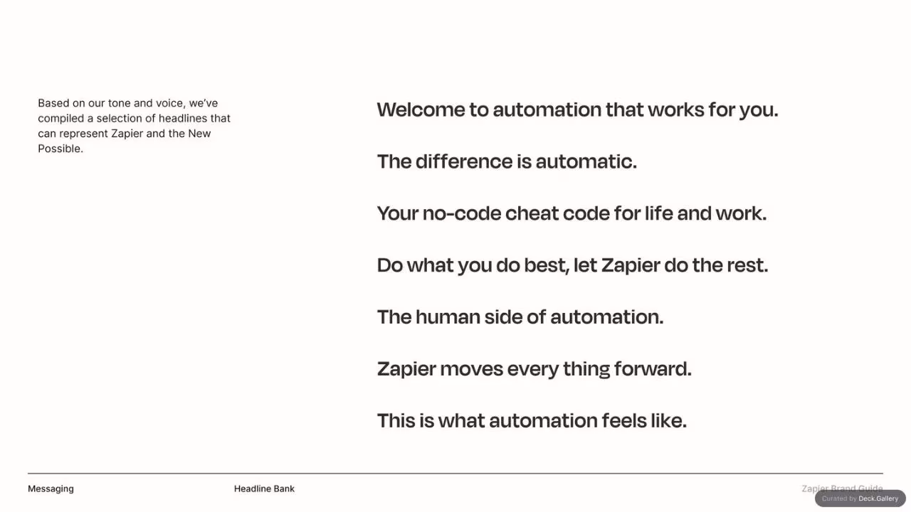 Zapier Brand Guide 2022, slide 24