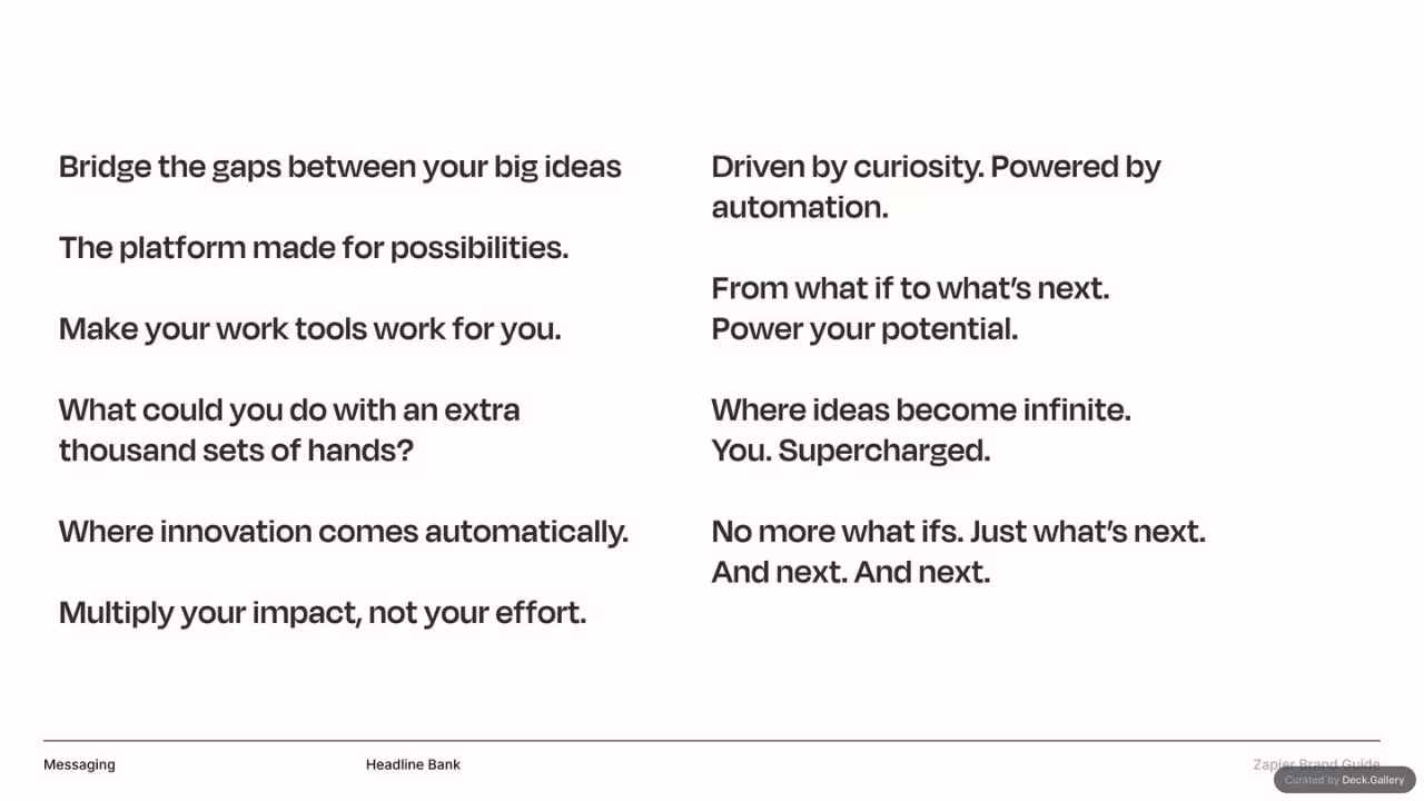Zapier Brand Guide 2022, slide 25