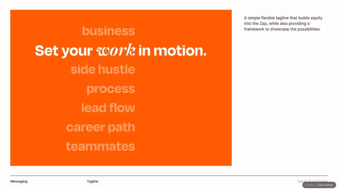 Zapier Brand Guide 2022, slide 27