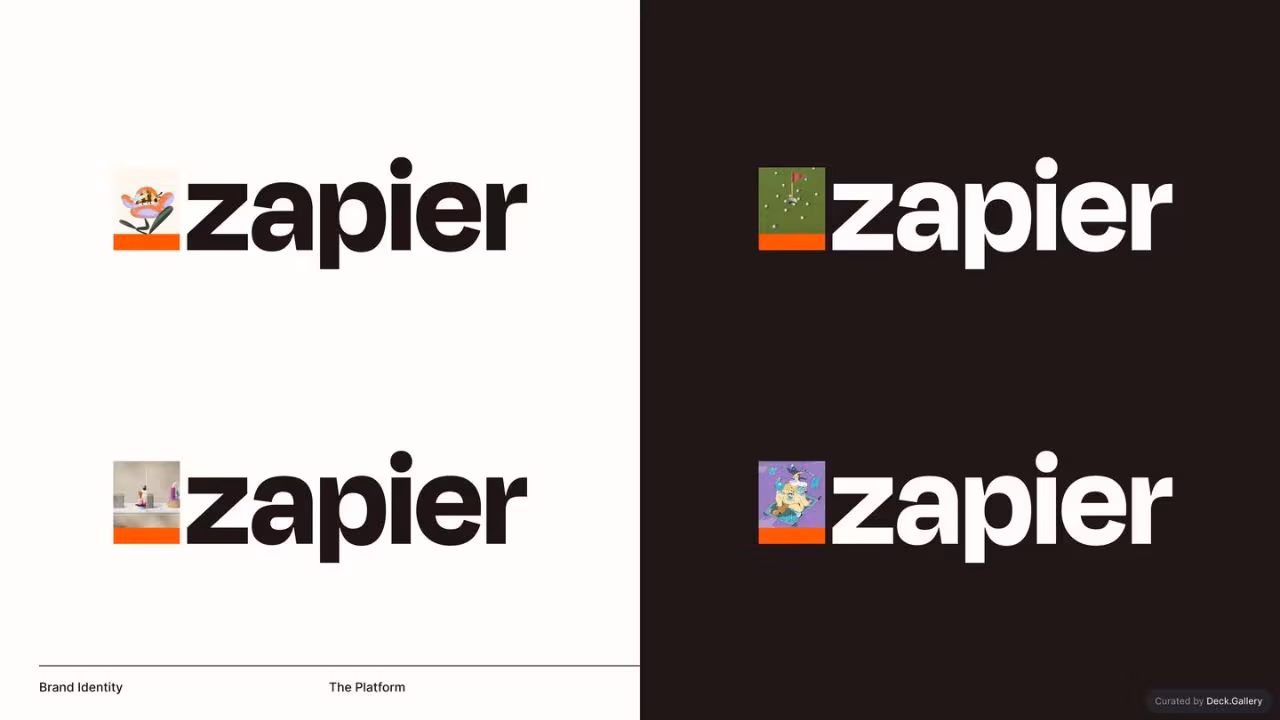 Zapier Brand Guide 2022, slide 44