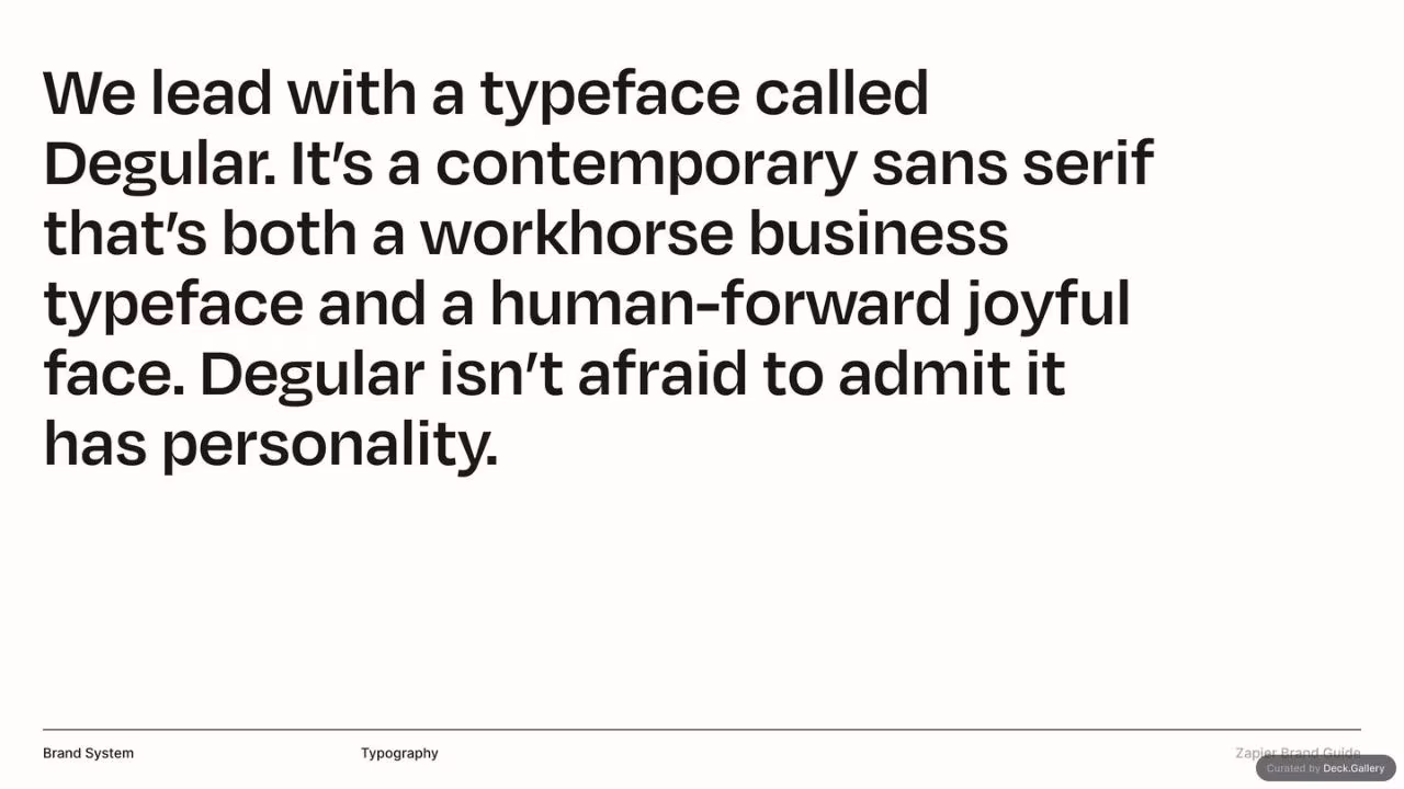 Zapier Brand Guide 2022, slide 49