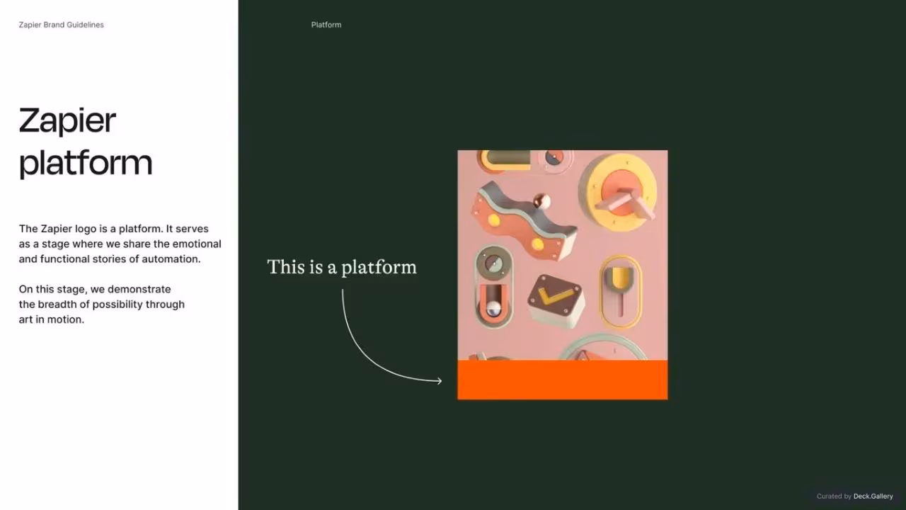 Zapier Brand Guidelines 2023, slide 7