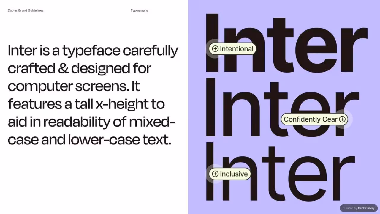 Zapier Brand Guidelines 2023, slide 14