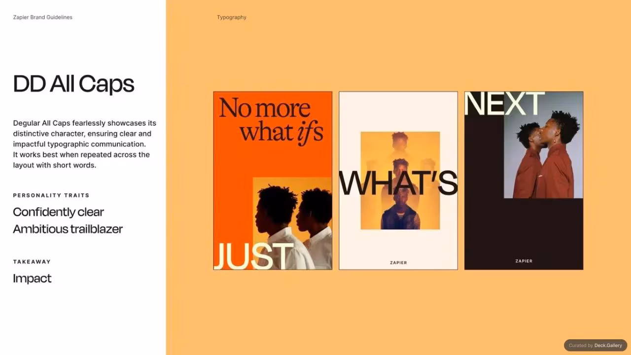 Zapier Brand Guidelines 2023, slide 16